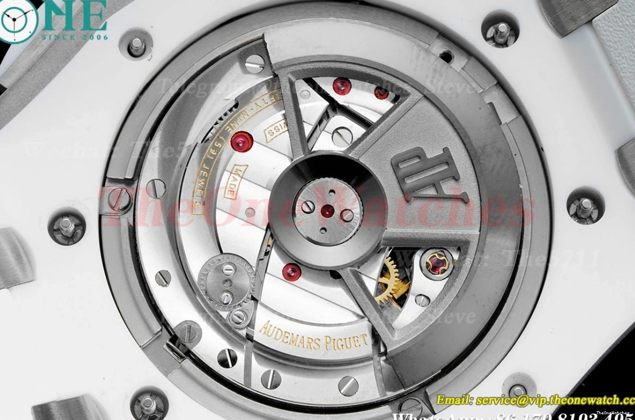 Ceramic Offshore White A3126 RU APF 44mm Oak Royal Stk 0509